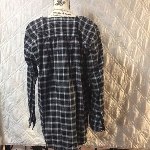 Loft Blue And White blouse size XL - Picture 7 of 7